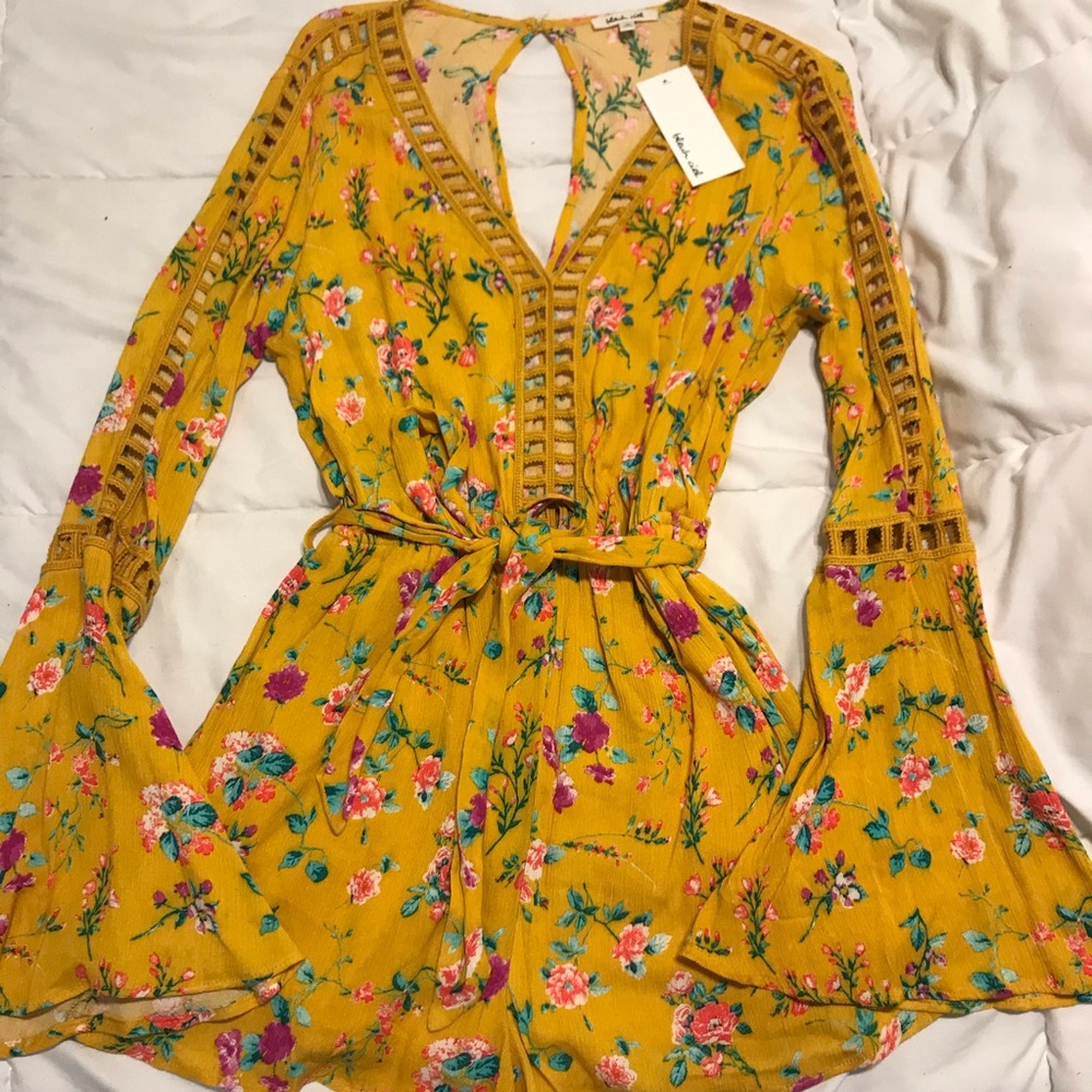 vibrant floral romper